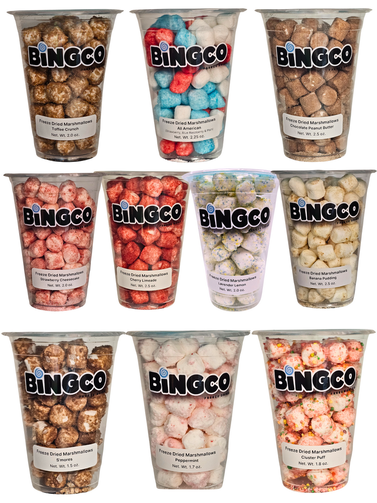 Freeze Dried Marshmallow Sampler - Bingco